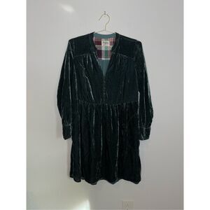 HOLDING HORSES ANTHROPOLOGIE Equestrian Style Bohemian Velvet Dress Size Medium